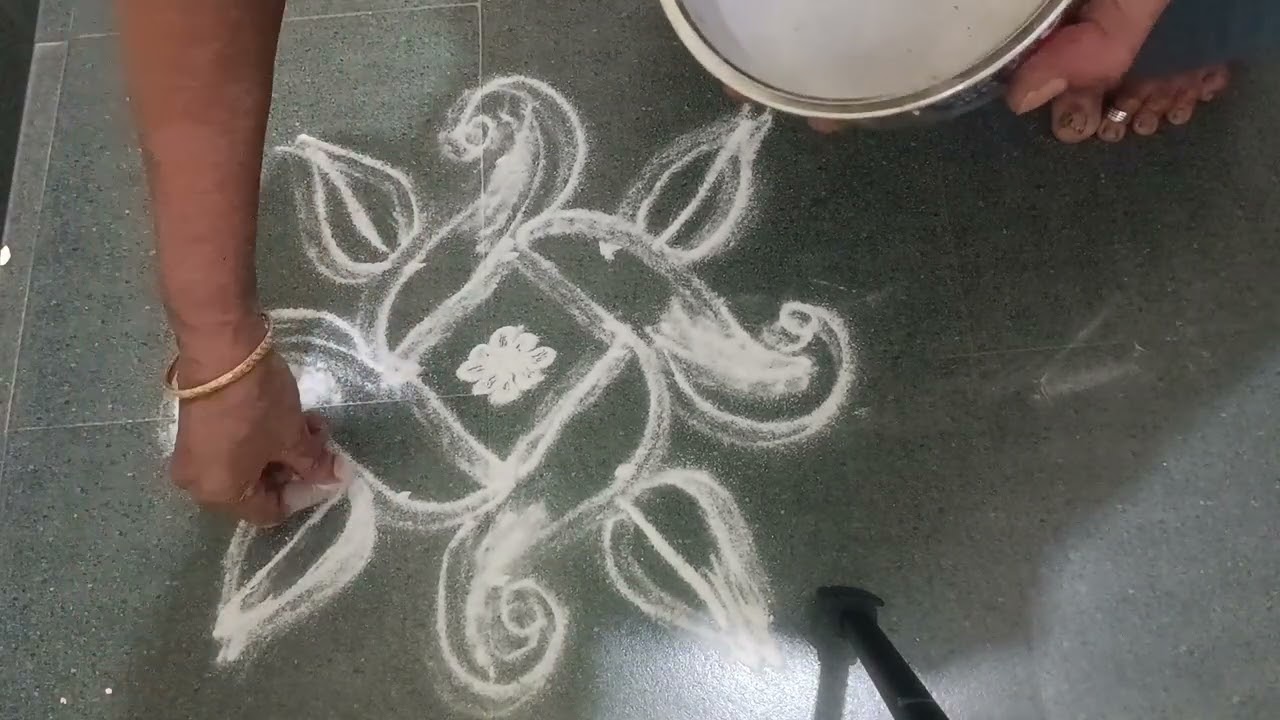 🌺5.3 dots simple & easy pookalam #dailykolam #easykolam #simplekolam #kolam