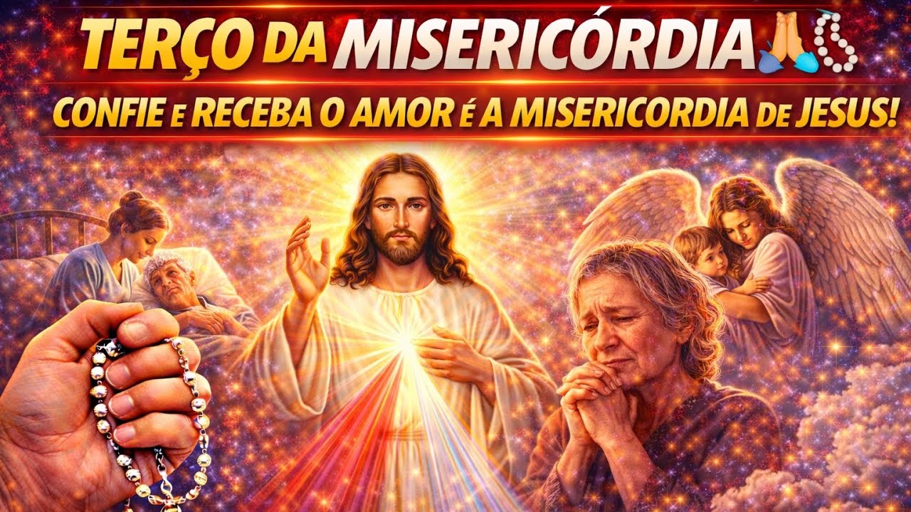 TERÇO DA MISERICÓRDIA 🙏📿 REZE AGORA E ALCANCE PERDÃO, PAZ E MILAGRES!