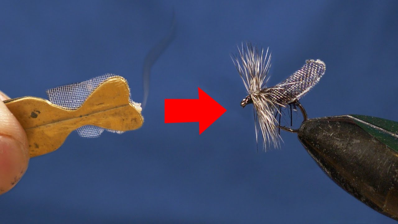 How to tie a PASSION VINE HOPPER aka LACE MOTH fly using a WING BURNER
