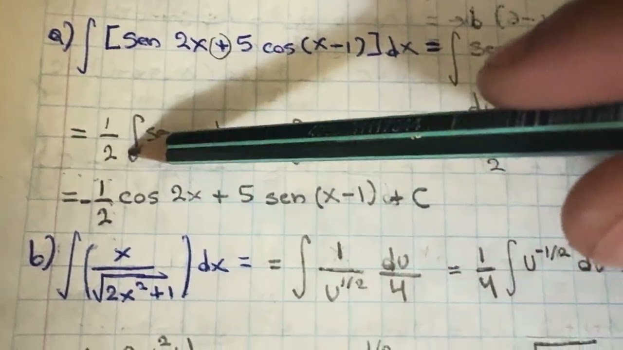 Cálculo Integral de funciones trigonométricas 