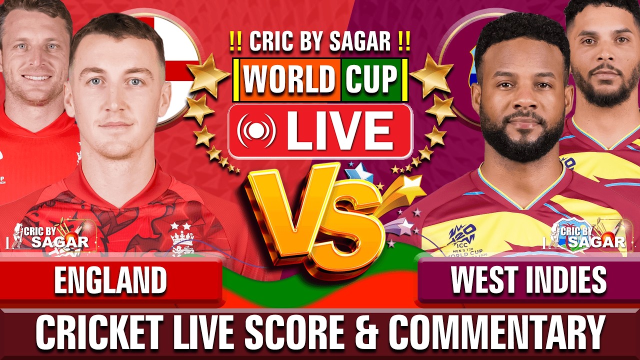 England vs West Indies | ENG vs WI | Cricket Live Score & Commentary