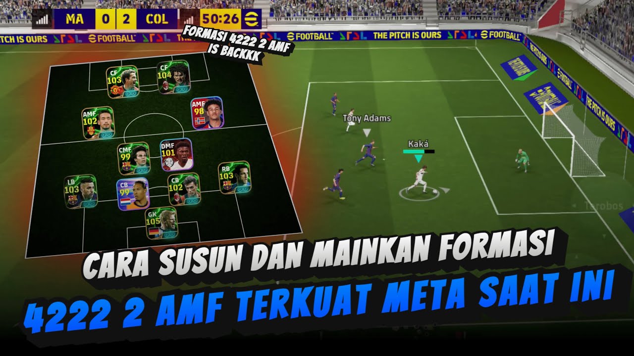 FORMASI 4222 DENGAN 2 AMF IS BACKK!! CARA SUSUN MAIN FORMASI 4222 2 AMF TERKUAT DI META SAAT INI
