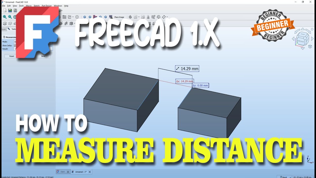 FreeCAD 1.x How To Measure Distance