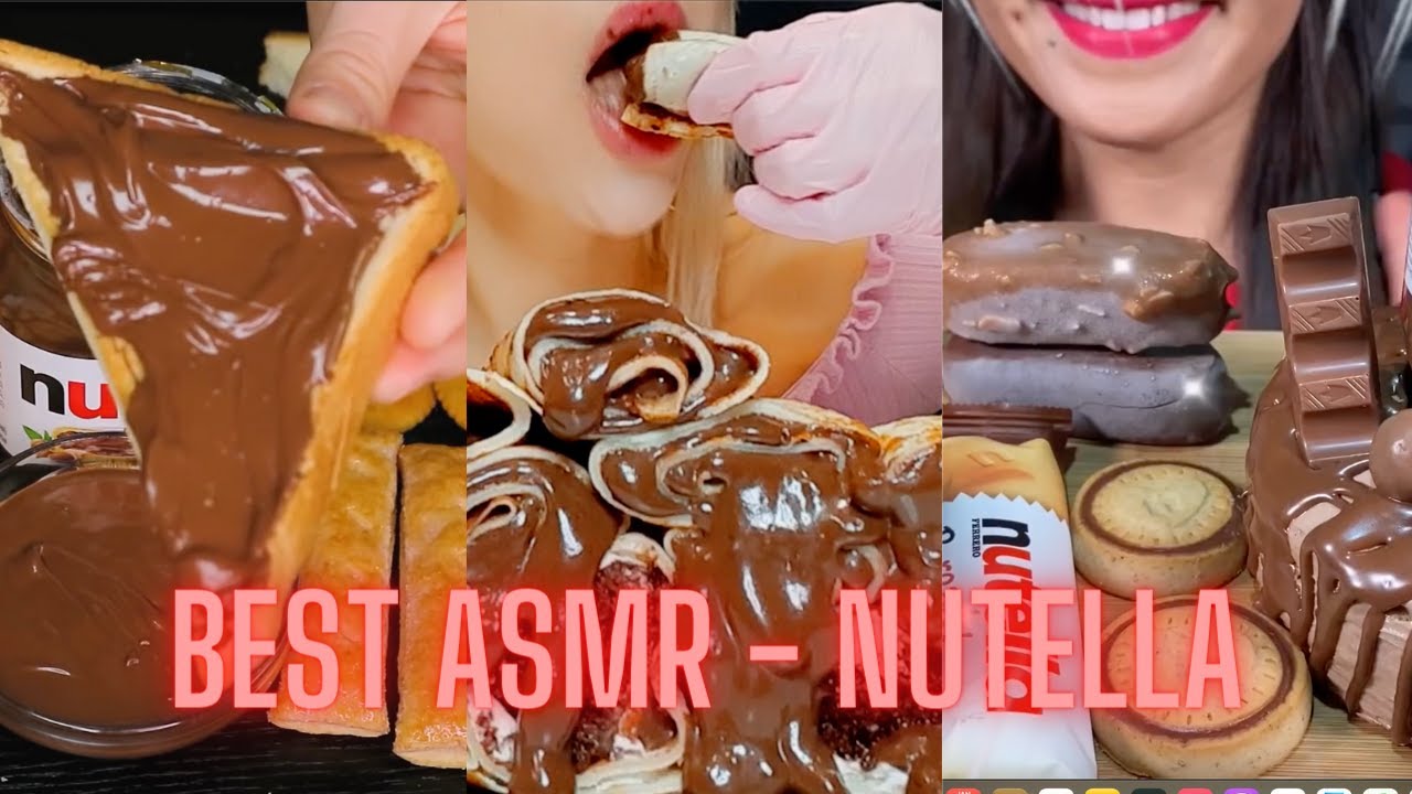 Nutella Overload ASMR, Chocolate Mukbang ASMR, No Talking Compilation