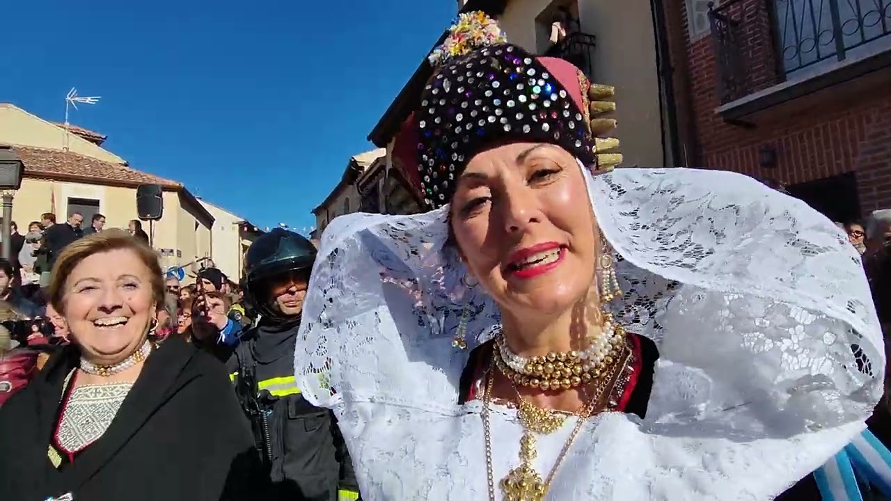 Zamarramala 2023. Fiestas de Santa Águeda en Segovia. Quema del pelele.  5/2/2023