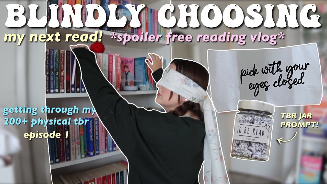 blindly choosing my next read!📚 200+ physical tbr episode #1 (reading vlog)