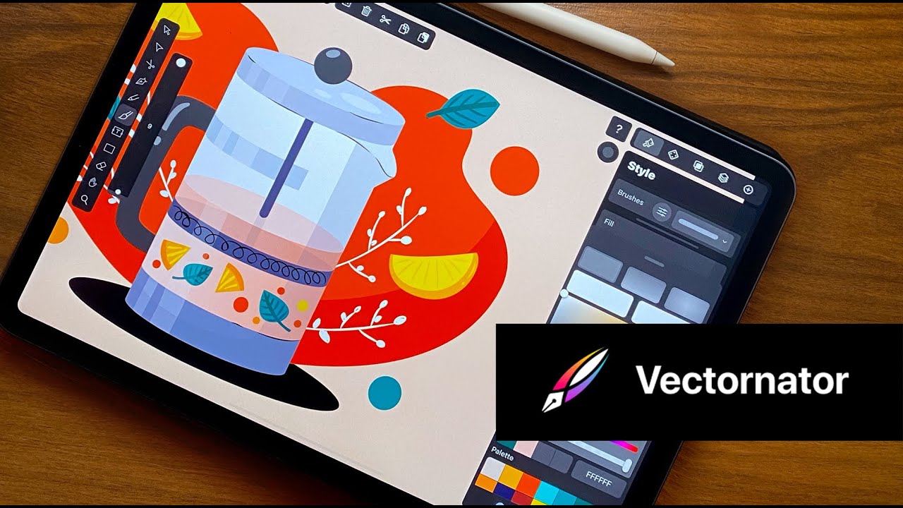 Illustration in Vectornator app