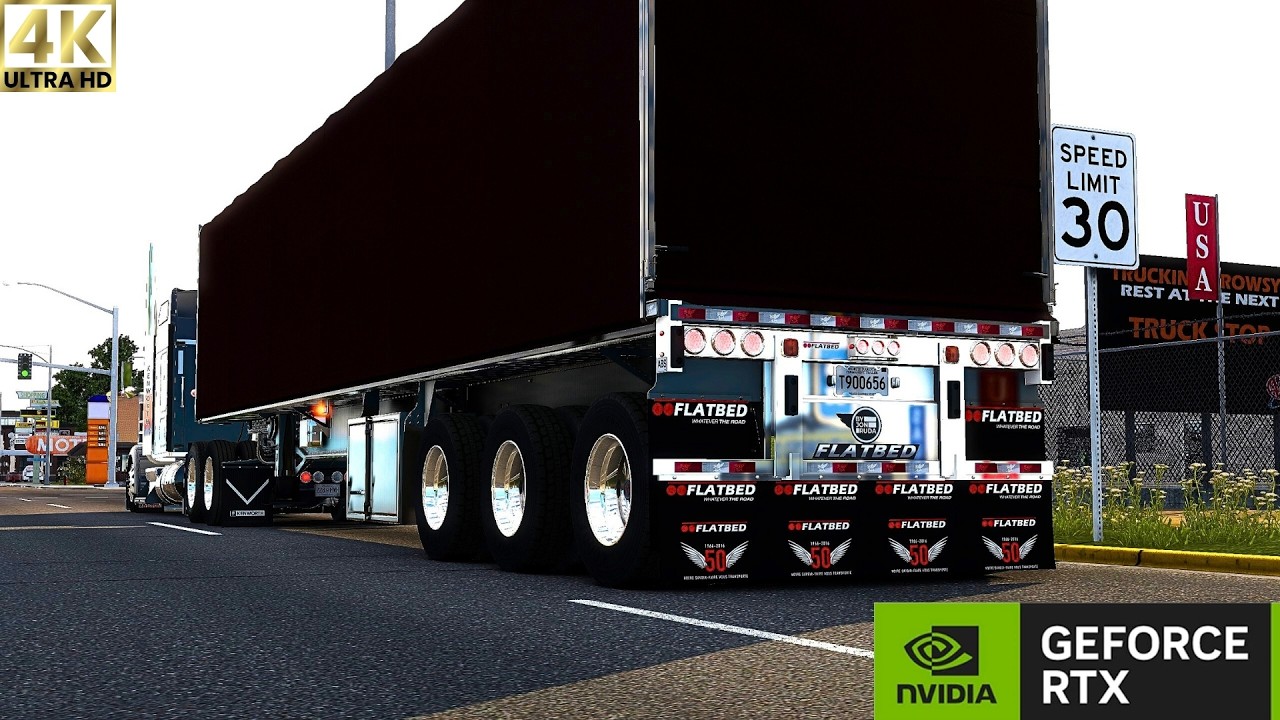 ATS 1.57 Mods |4K|  Uncovering Hidden Routes with Jaspers & Ruda Flatbed Great America