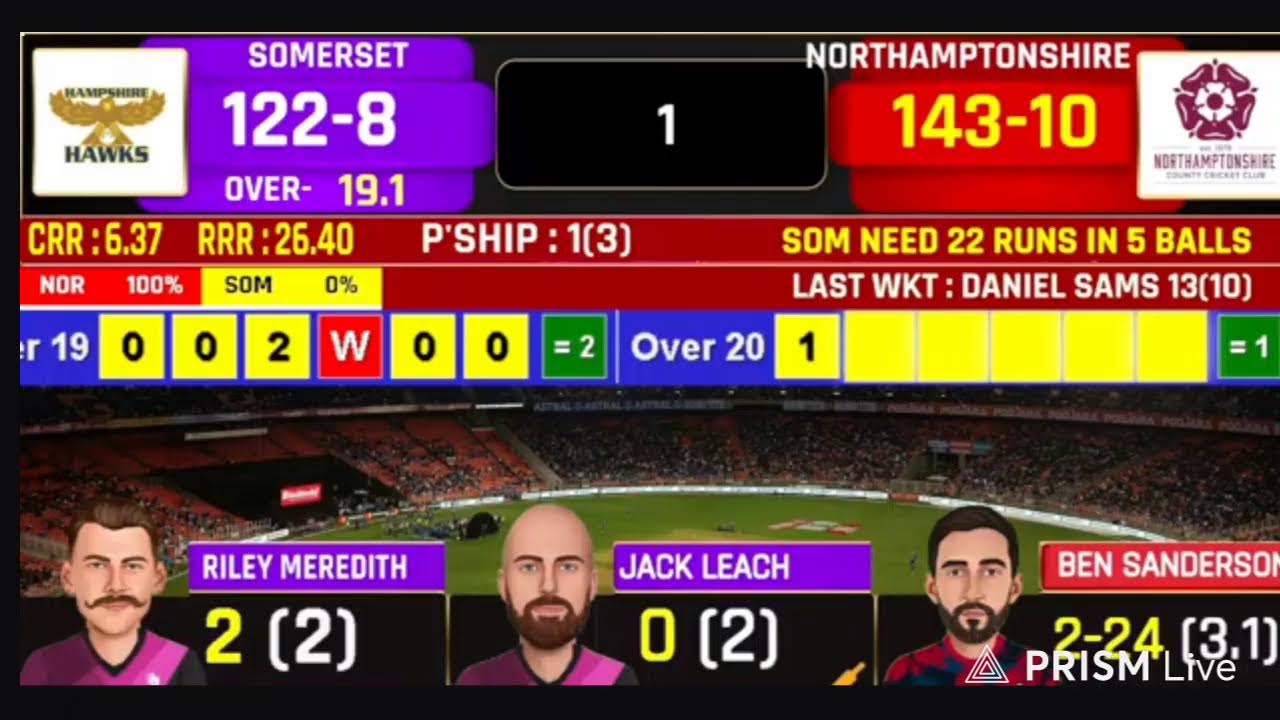 T20 Blast Live - Northamptonshire vs Somerset | NOR vs SOM Live | 1st Semi Final T20 Blast 2026 Live