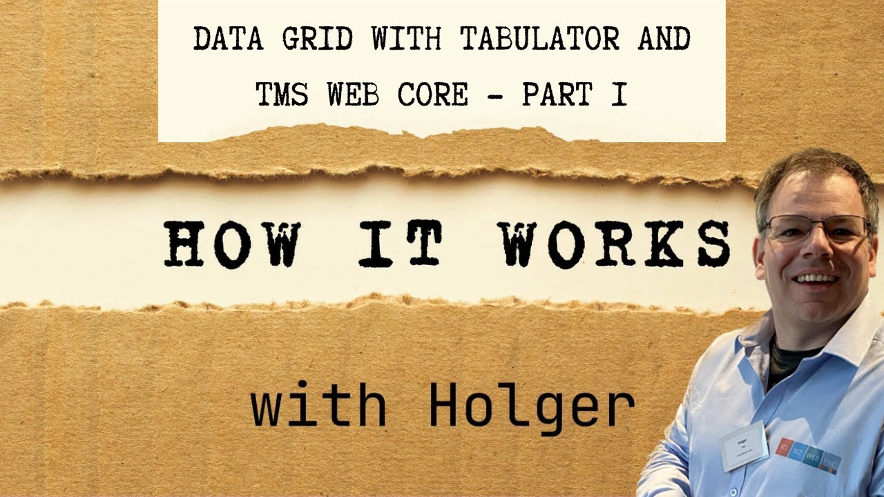 Data grid with Tabulator and TMS WEB Core - Part 1