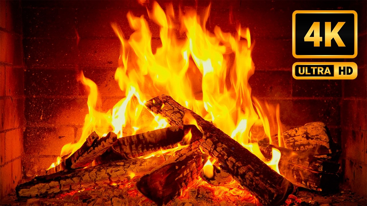 Coziest Fireplace Ambience & Jazz Music 🔥Crackling Woods and Piano Melodies to Melt Your Stress Away