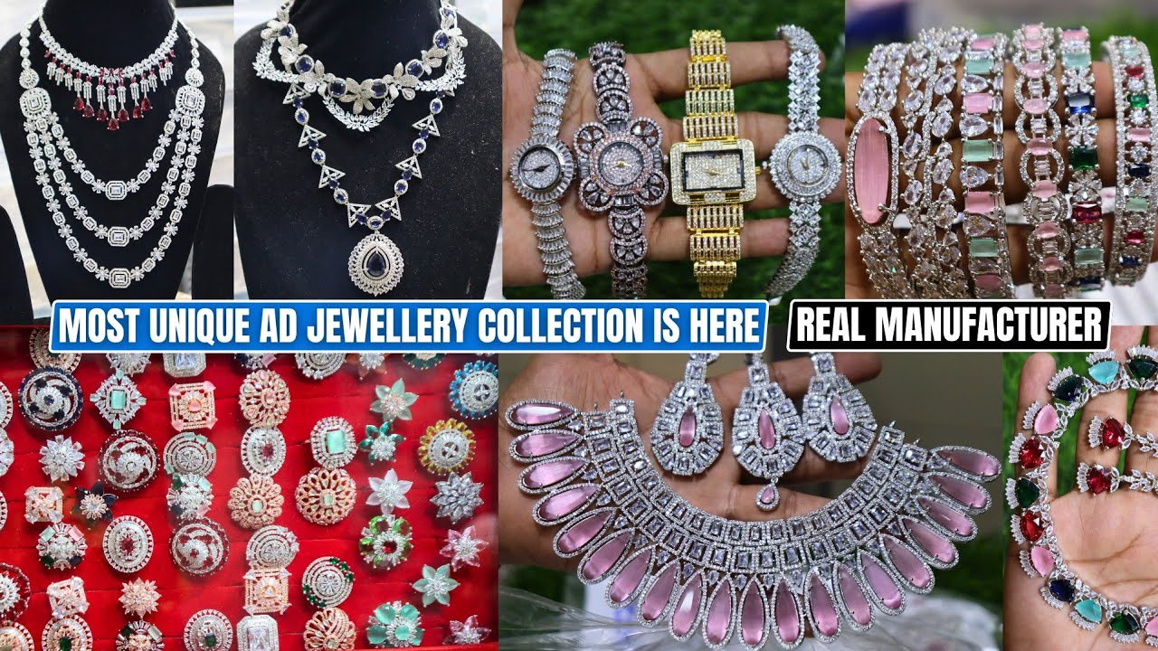 Biggest Ad Jewellery Stock Holder | Latest Designer American Diamond Jewellery Collection 2023
