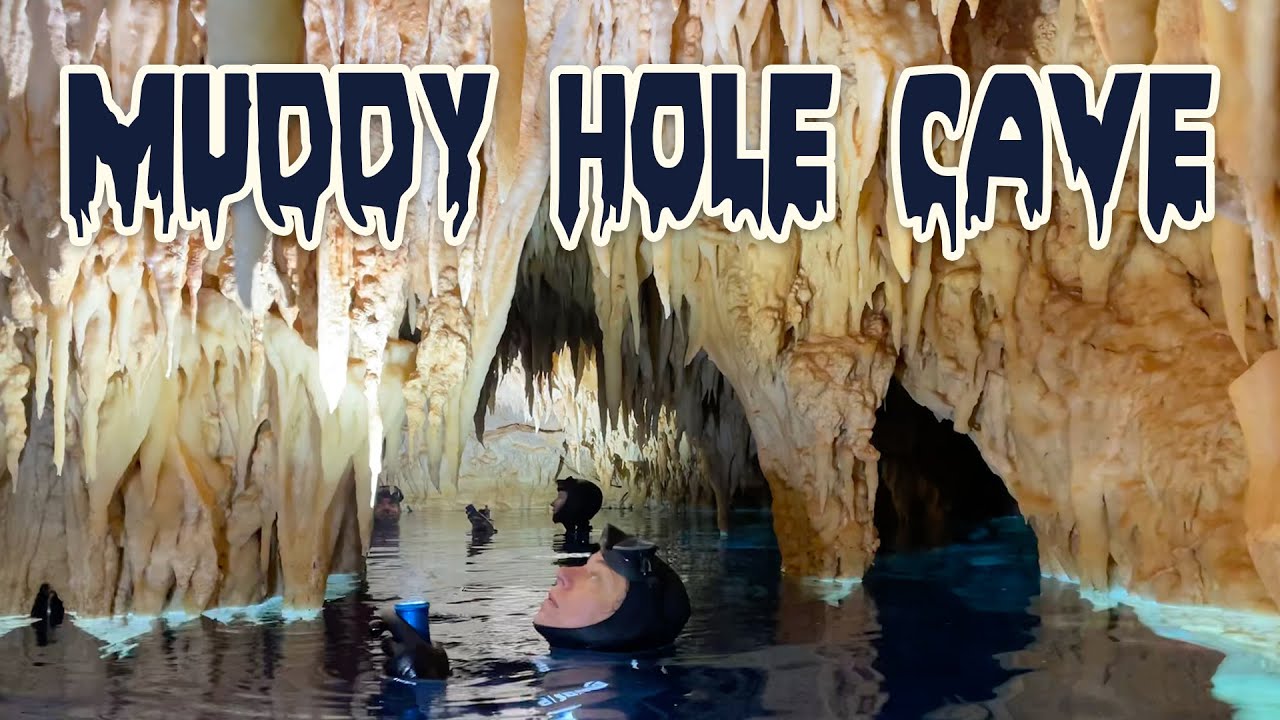 Freediving in caves at Muddy Hole Cave Kefalonia