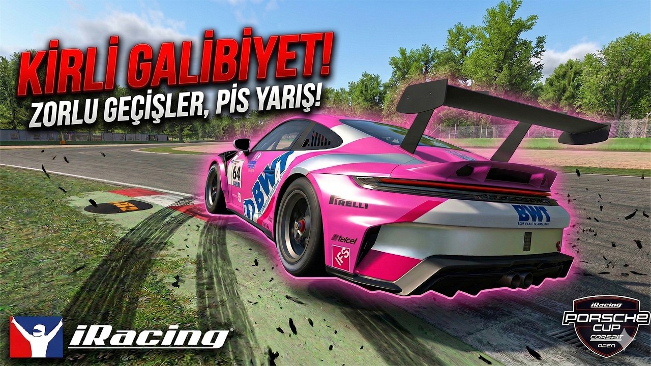 KAPIYI KIRDIK | iRacing Türkçe | Imola GP | Porsche Cup