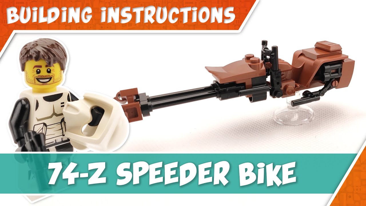 How to build a 74-Z Speeder Bike - LEGO Star Wars MOC (Building instructions)