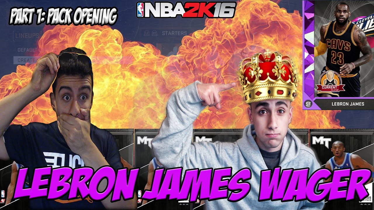 AMETHYST LEBRON JAMES WAGER PACK N PLAY VS. THATKIDDKUDA PART 1- NBA 2K16 MyTEAM PACK OPENING #2