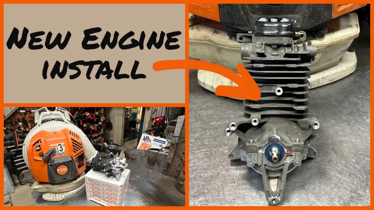ЗАМЕНА ДВИГАТЕЛЯ STIHL BR800 / КАК ЗАМЕНИТЬ ДВИГАТЕЛЬ