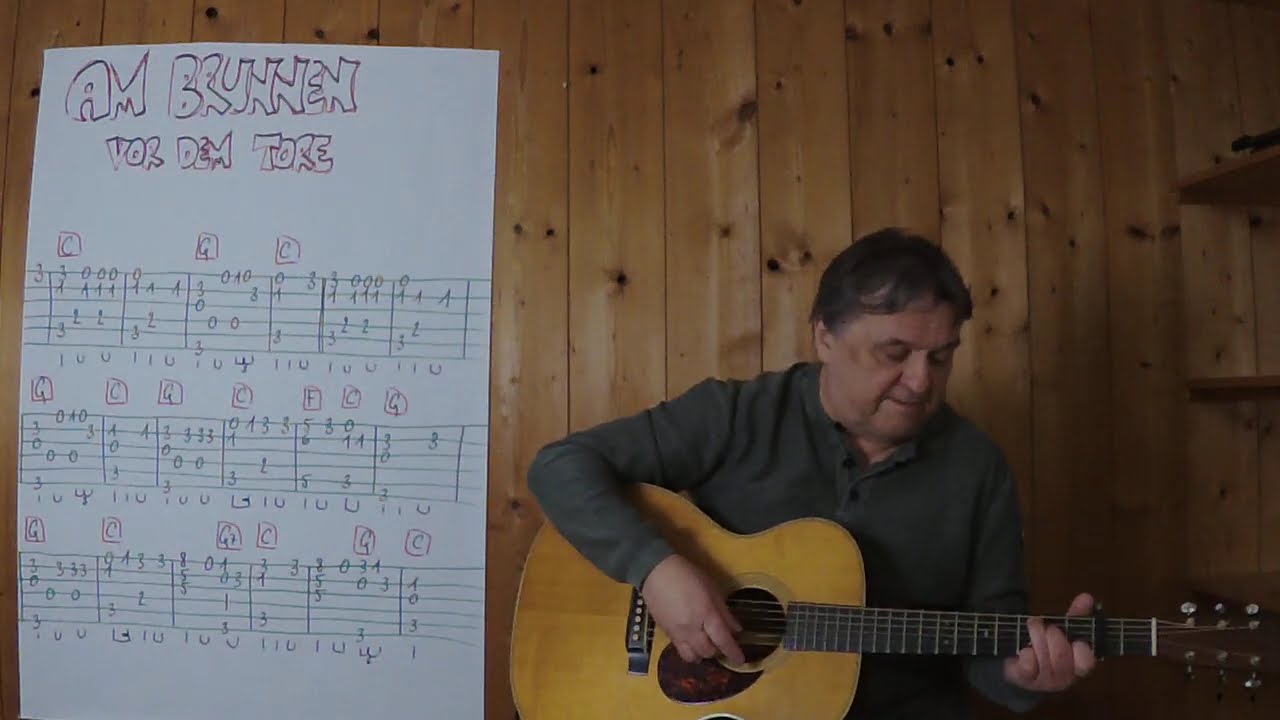 GUITAR Lesson # 774: AM BRUNNEN VOR DEM TORE (Volkslied)