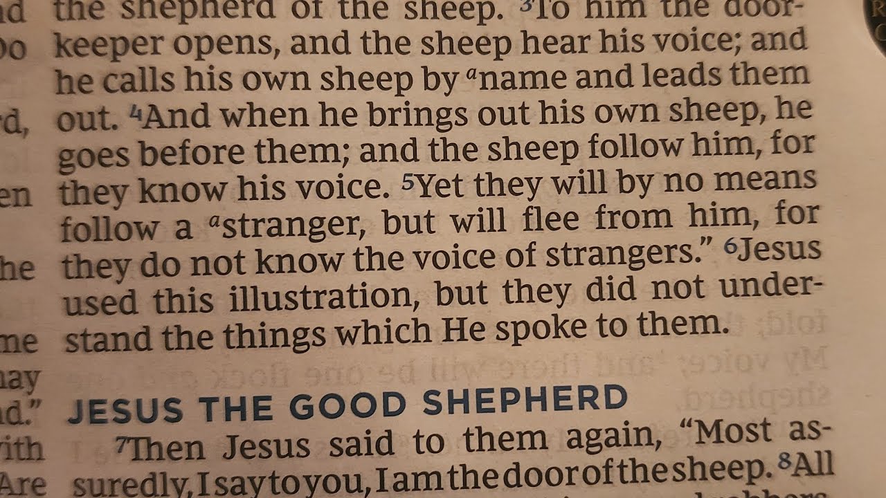 Gospel According to John 10: 1-21 Pray, Read, Discuss!