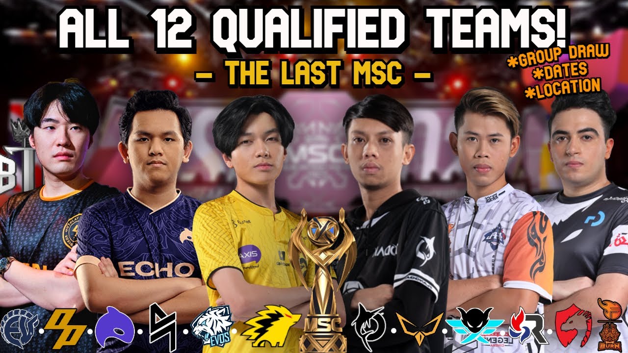 ALL 12 TEAMS QUALIFIED TO MSC 2023! - THE END AND LAST MSC FOREVER! GROUP DRAW/DATES/LOCATION!