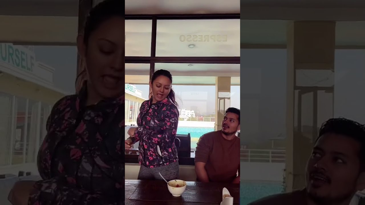 Barsha Raut, Pradeep Khadka & Sanjog Koirala Funny Waa Kasto Ramro Dance 😂#shorts
