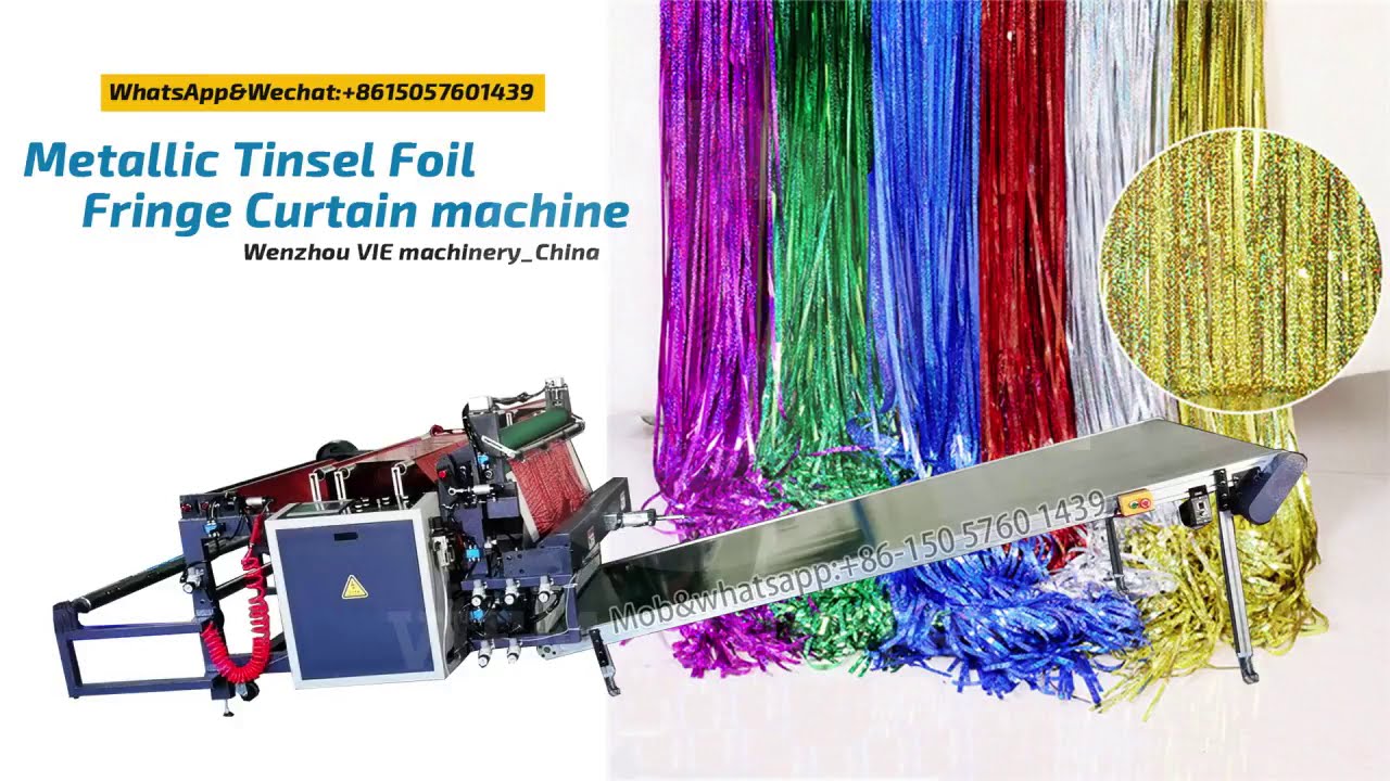 tinsel foil fringe curtain machine_China