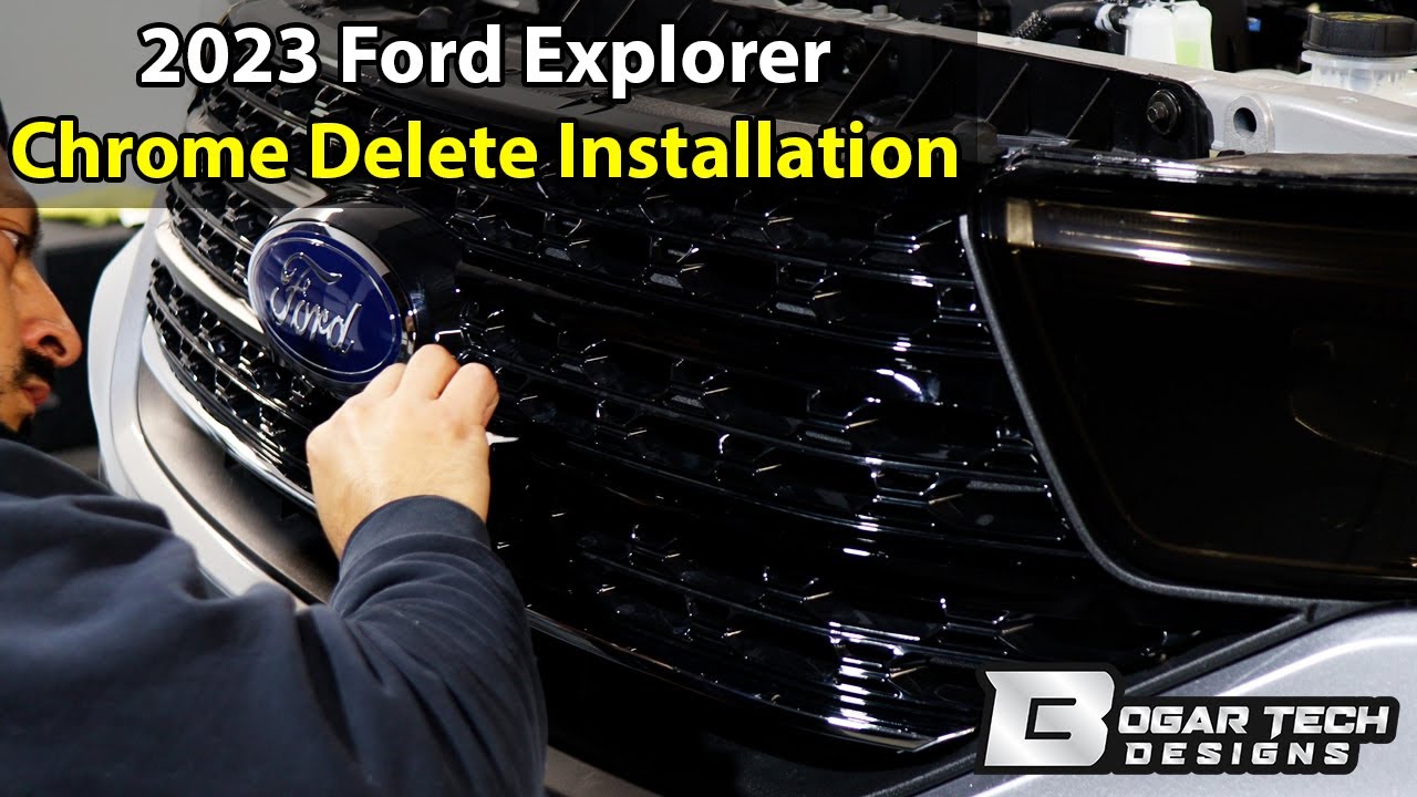 Ford Explorer 2020-2024 Chrome Delete Installation