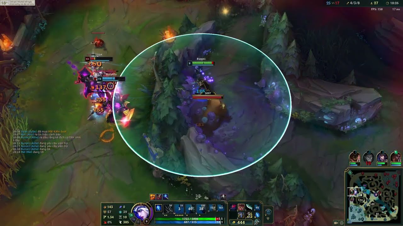 Ashe sp #11, quả outplay pha cuối chuyển bại thành thắng không tưởng (Runor)