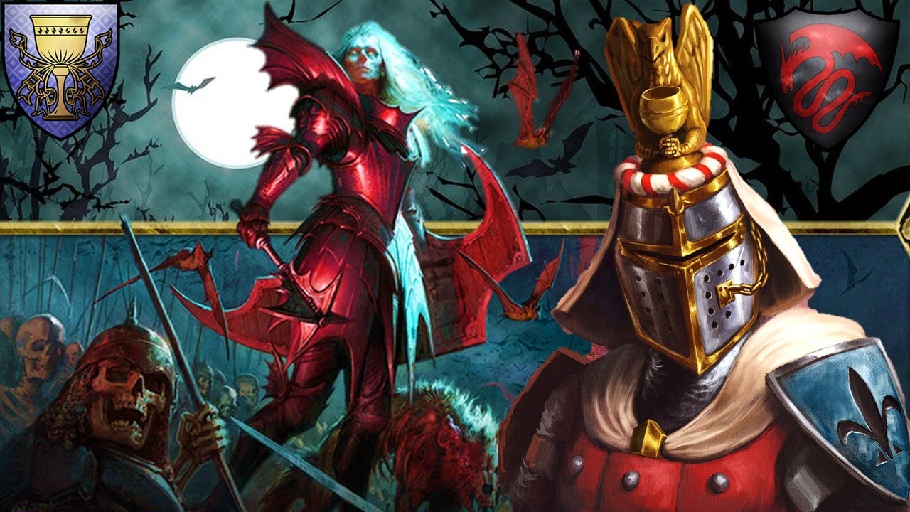 THE BEST KNIGHTS IN WARHAMMER 2 - High Level Cavalry Showcase - Bretonnia vs. Vampire Counts