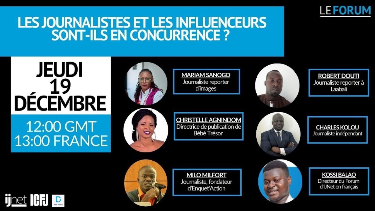 Webinaire 139: Les influenceurs et les journalistes sont-ils en concurrence ?
