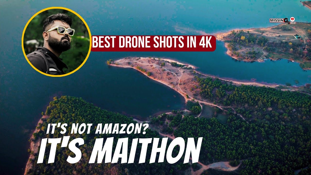 Maithon Dam is so BEAUTIFUL FROM THE SKY 😇 [4K]