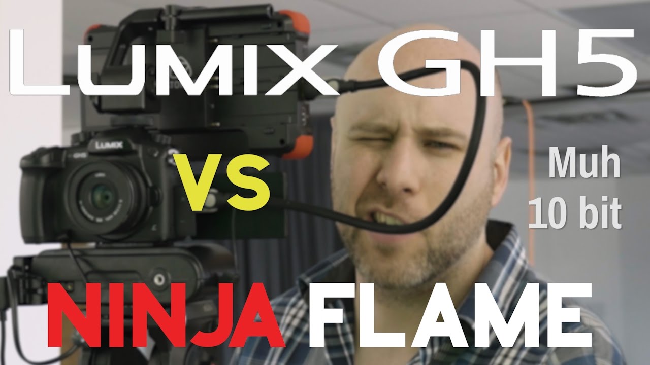 Panasonic GH5 против Atomos Ninja Flame — сравнение внутренних и внешних 10-битных камер!