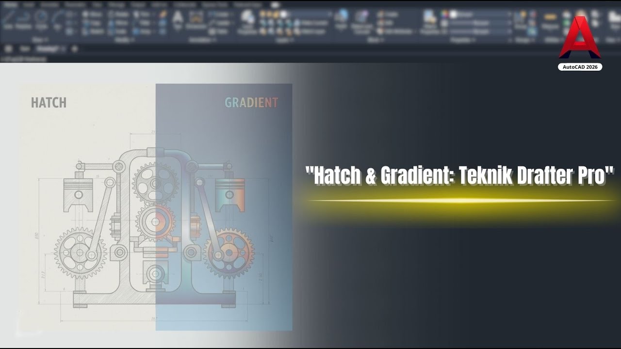 Rahasia Drafter Pro: Tips Hatch & Gradient AutoCAD untuk Gambar Kerja yang Informatif (Tahap 12)