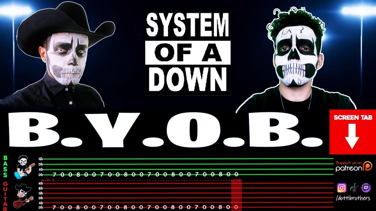 【SYSTEM OF A DOWN】[ B.Y.O.B. ] cover by Dotti Brothers | GUITAR/BASS LESSON