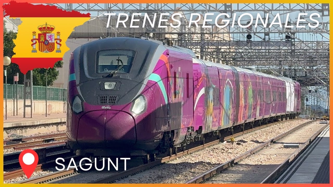 Trenes Regionales Españoles | 🇪🇸 Sagunto (RENFE, ALVIA, Mercancías) 08/05/24
