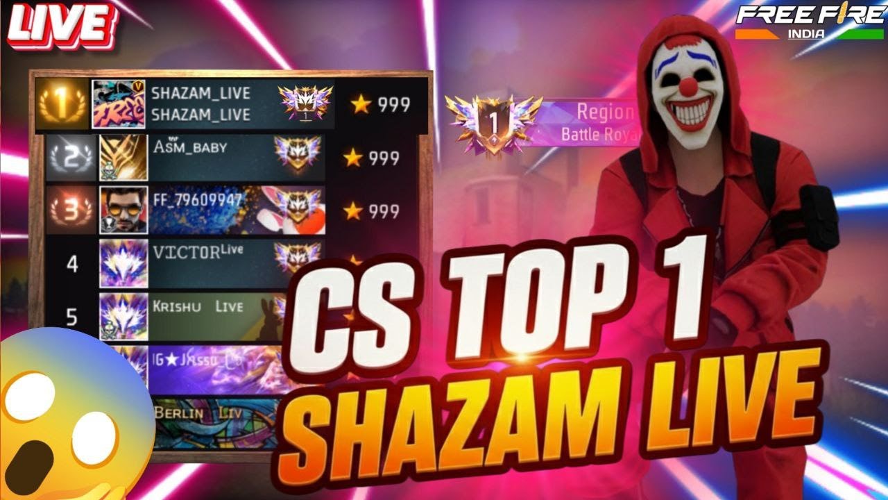 Free Fire Live with SHAZAM 💖 GUILD TEST ✌ custom giveaway 🔥 Free Fire Live! #ff #nonstopgaming #cl