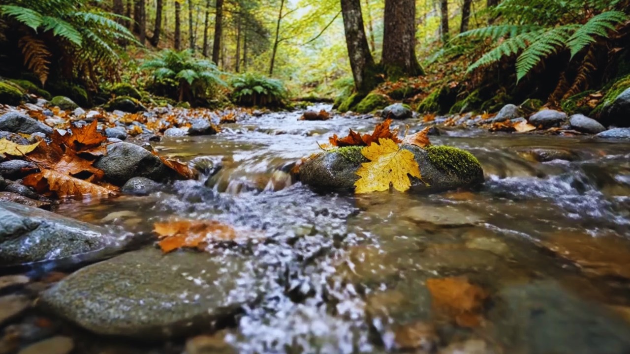 Gentle River Sounds with Relaxing Music for Deep Sleep & Peaceful Relaxation