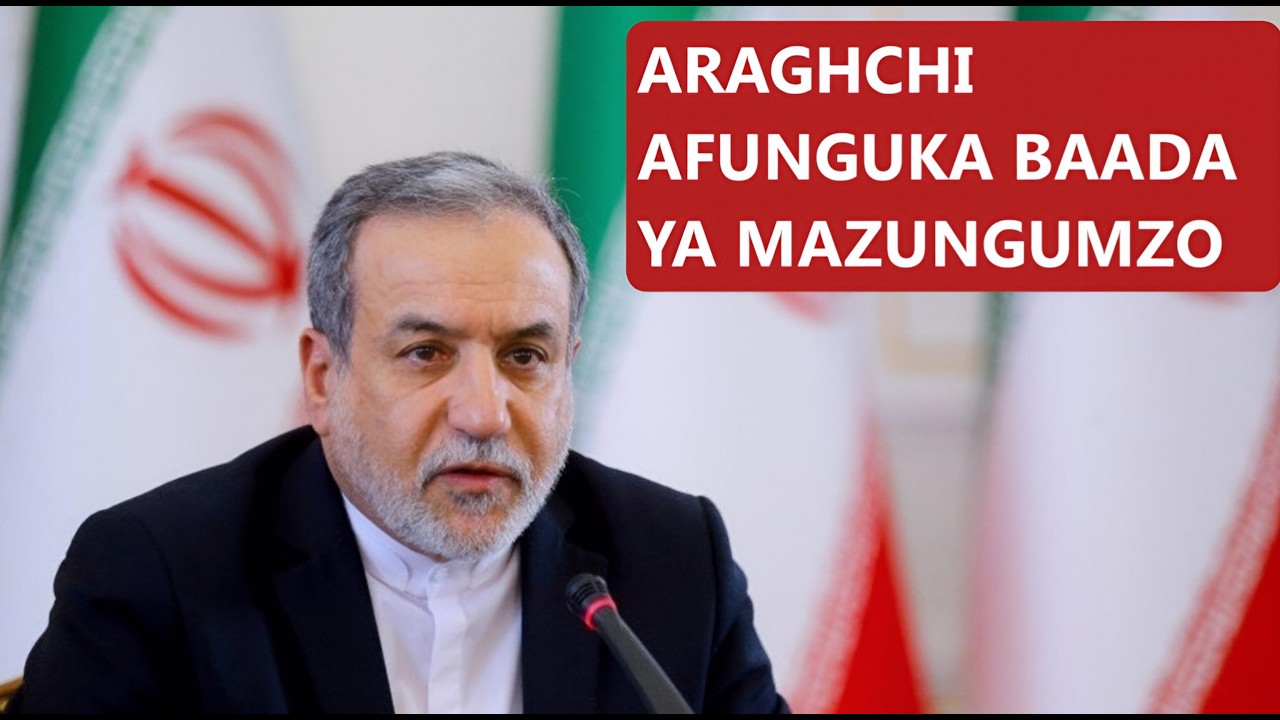 ARAGHCHI: KUTOAMINIANA BADO CHANGAMOTO KUU KATIKA MAZUNGUMZO