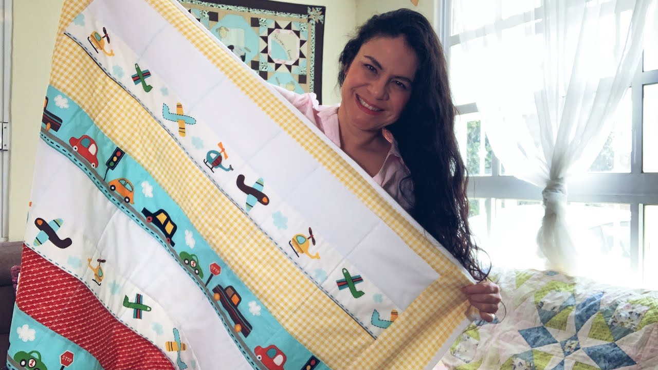 Colcha para bebés con tiras