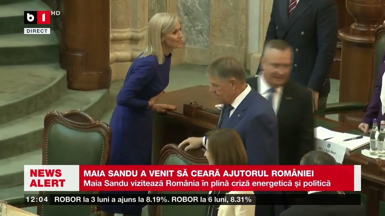MAIA SANDU A VENIT SĂ CEARĂ AJUTORUL ROMÂNIEI_Știri B1_1 nov 2022