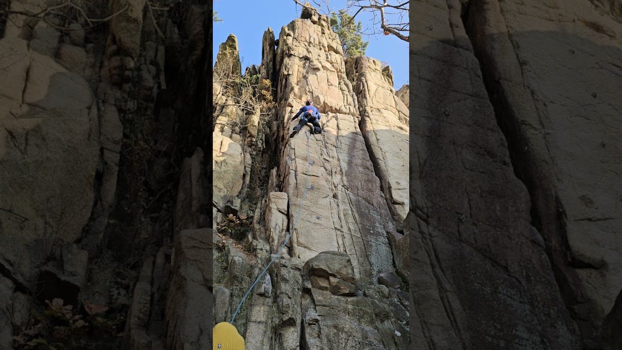 bac암장 귀거래사5.10c)온사이트       #귀거래사 #삼성산 #암벽등반 #climbing #하드프리 #안양시 #안양유원지 #삼막사