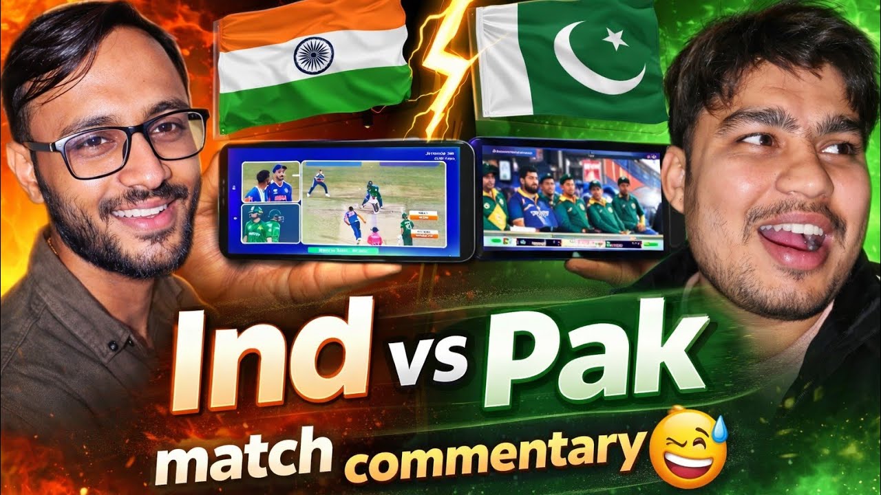 Ind vs Pak match commentary..😅 #Vlog:-34