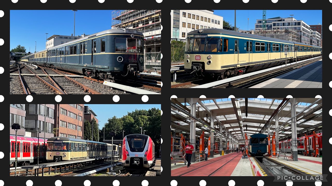 Überführungsfahrt der Historischen S-Bahn Hamburg ET 470 128 und ET 171 082 in Hamburg-Poppenbüttel