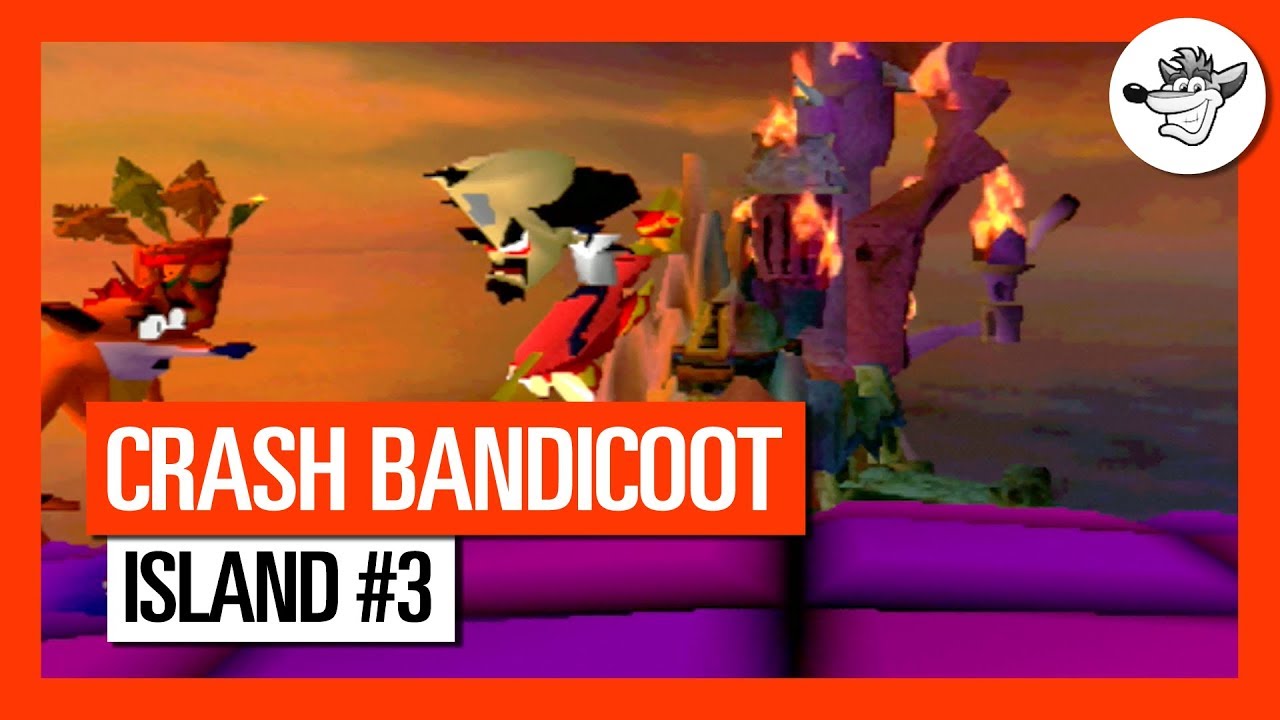 Crash Bandicoot - Walkthrough - Island #3 (All Levels)
