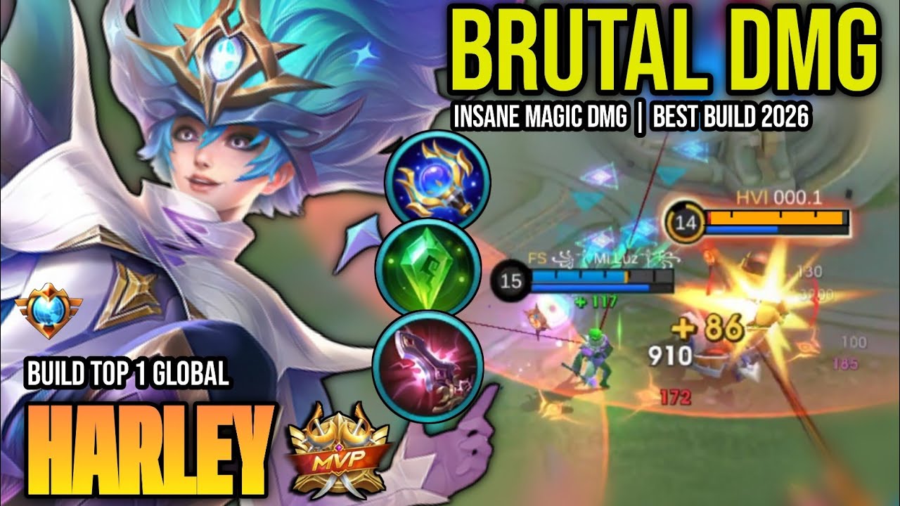 ЛУЧШАЯ СБОРКА НА HARLEY 2026 | ТОП-1 СБОРКА HARLEY В МИРЕ: ГЕЙМПЛЕЙ | MOBILE LEGENDS✓