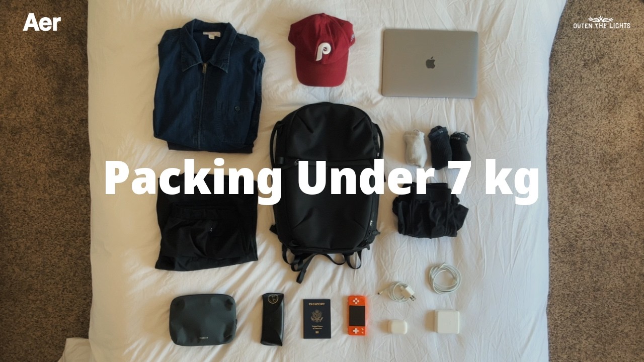 One Bag Travel Packing Under 7 kg | Aer City Pack Pro 2 Backpack