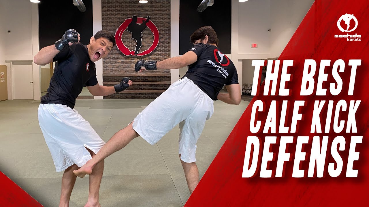 The Best Calf kick Defense! Sensei Chinzo Machida teaches how to avoid the calf kick and counter it!