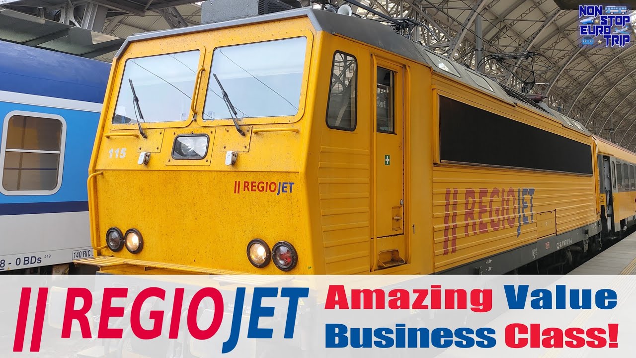 BUSINESS CLASS FOR €7! REGIOJET REVIEW / CZECH TRAIN TRIP REPORT