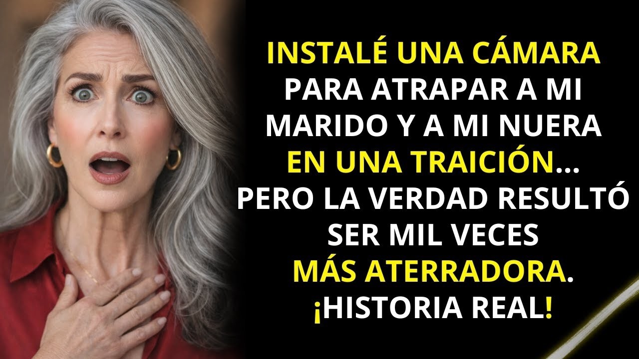 Mi marido iba todas las noches a la casa de mi nuera ; instalé una cámara y quedé en shock al ver