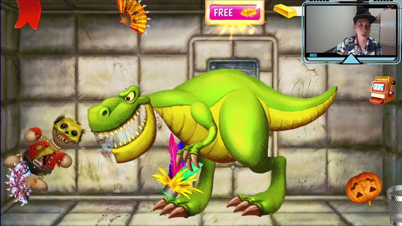 Buddy Zombie vs T-Rex on Halloween | Kick The Buddy